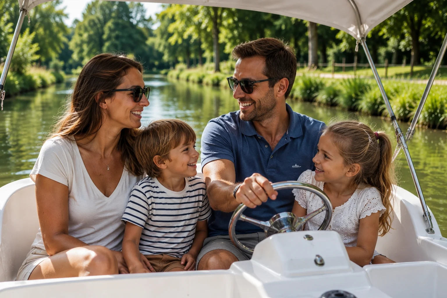 location bateau sans permis pour une balade sur le canal du mid